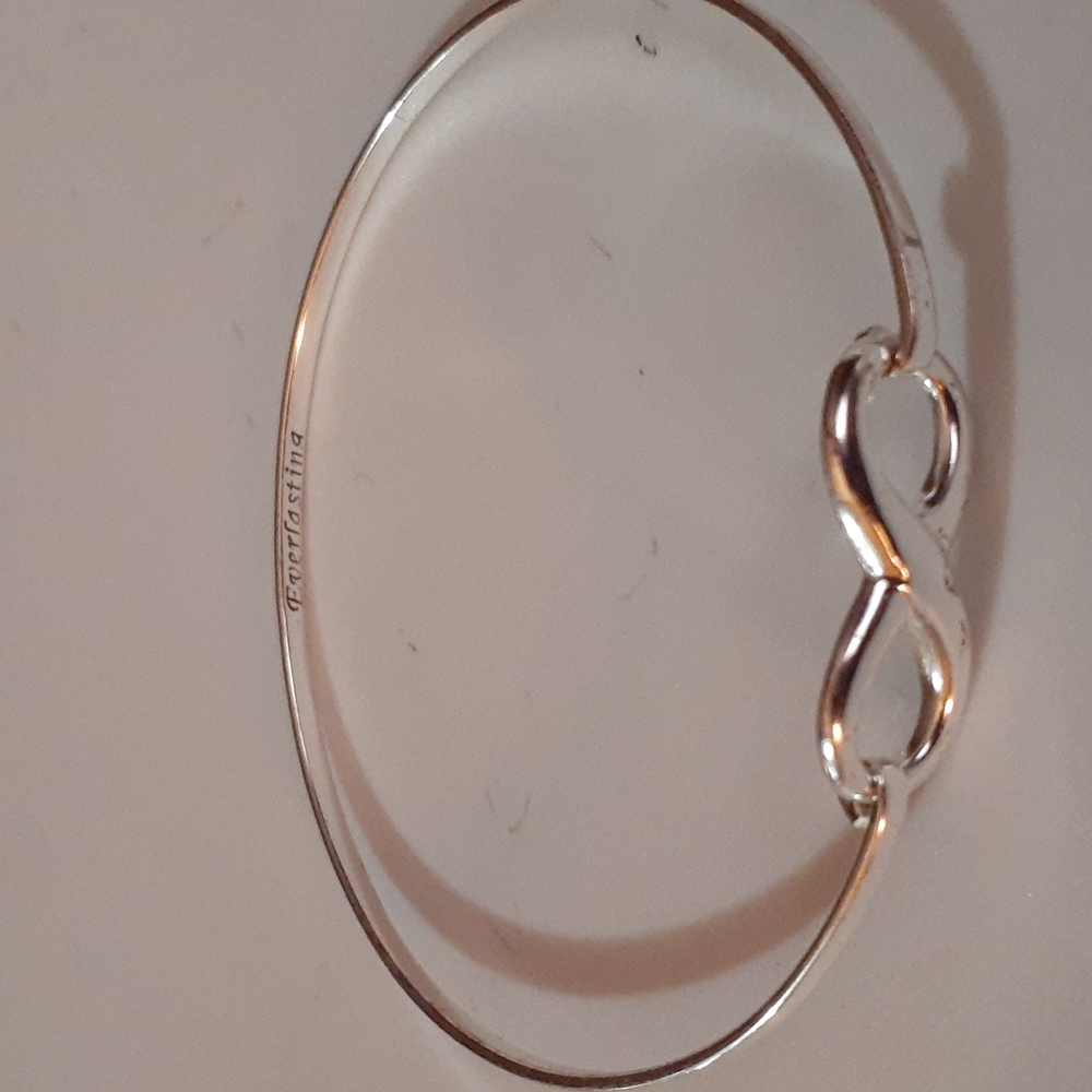 Sterling Infinity Bangle Bracelet - image 5